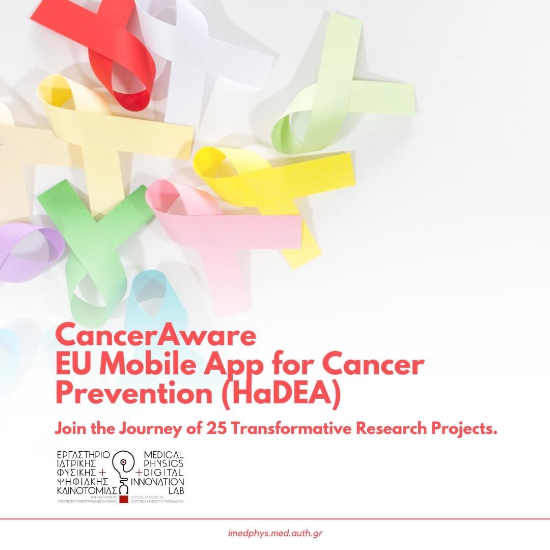 Breaking Barriers, Shaping Tomorrow- Join the Journey of 25 Transformative Research Projects with AUTH Medical Physics & Digital Innovation Lab! DAY 23- Introducing #CancerAware! Learn more: imedphys.med.auth.gr/project/cancer…