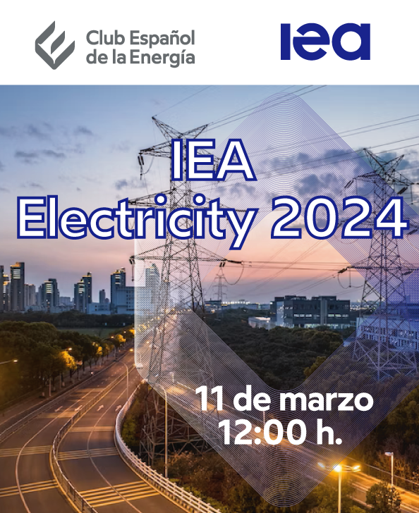 Enerclub's tweet photo. #JornadasEnerclub #Electricity2024
El 11 de marzo presentamos el Informe de la Agencia Internacional de la Energía (@IEA ) IEA ELECTRICITY 2024 (presencial y streaming) a las 12:00H. CET
con Eren Çam, Energy Analyst for Electricity de la IEA

Inscripción > https://t.co/zvBETd4Zxp