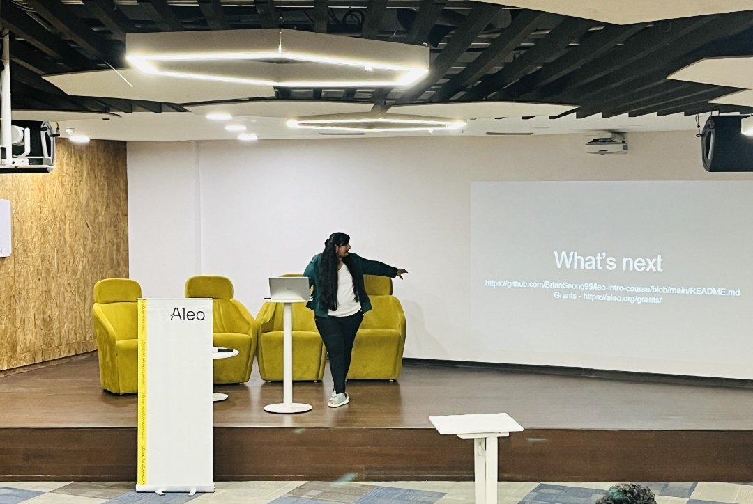 ovia_seshadri's tweet photo. Had the pleasure of meeting the community at kerala also with @KeralaTpg to introduce them to @AleoHQ https://t.co/xpeP1g0sRY