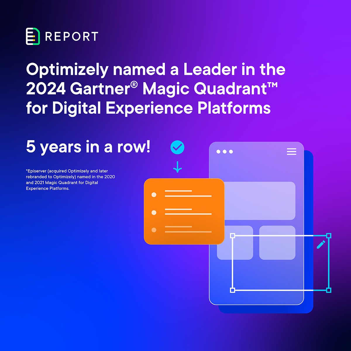 Netcel (@netcel) on Twitter photo Netcel platform partner <a href="/Optimizely/">Optimizely</a> named a Leader in the 2024 Gartner Magic Quadrant™ for Digital Experience Platforms for the fifth consecutive year! Read the complimentary report to gain valuable insights on today’s #DXP providers: optimizely.com/insights/febru… Netcel platform partner <a href="/Optimizely/">Optimizely</a> named a Leader in the 2024 Gartner Magic Quadrant™ for Digital Experience Platforms for the fifth consecutive year! Read the complimentary report to gain valuable insights on today’s #DXP providers: optimizely.com/insights/febru…