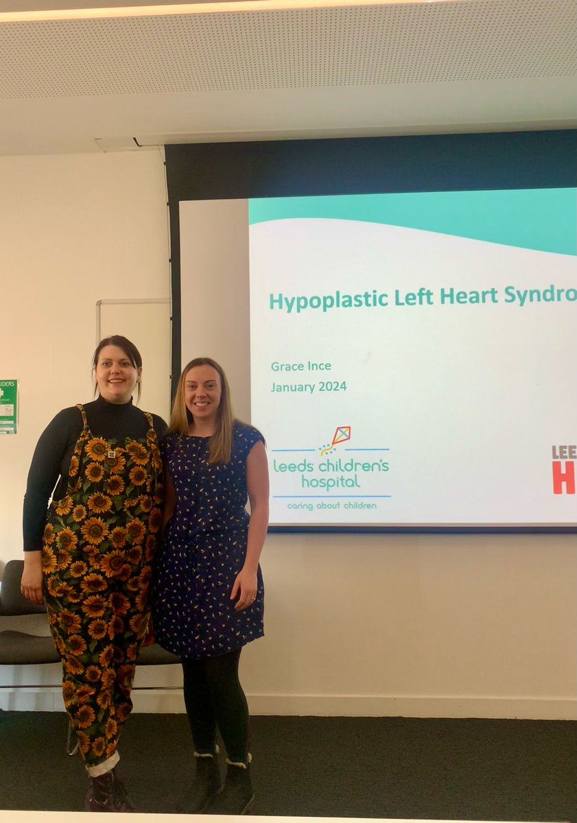 Grace and Beth, two of our children's cardiac nurse specialists, yesterday spent the day at @UniOfHull University - teaching the third year student nurses all about Paediatric Cardiology. Thank you for having us again! 🫀