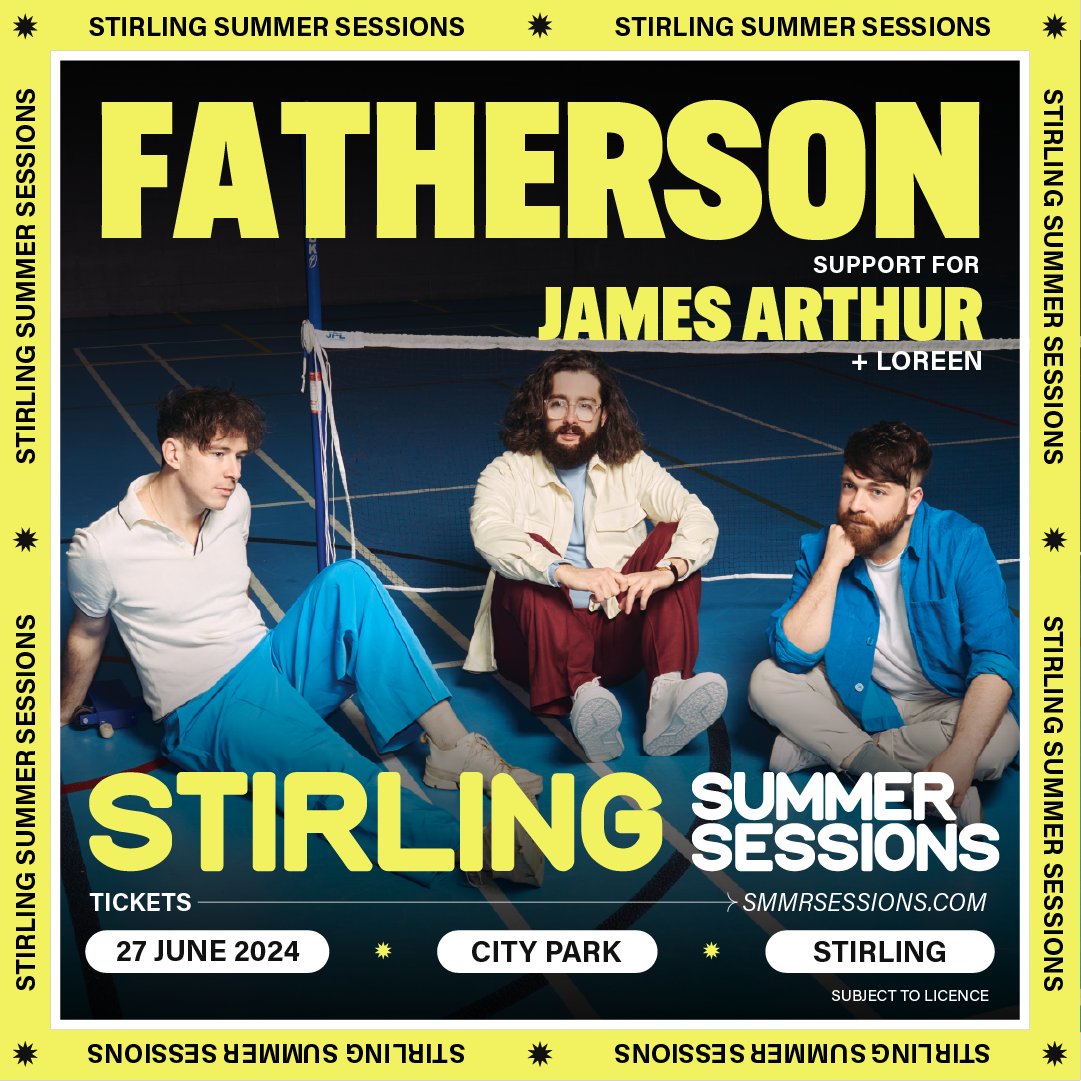 Really looking to playing in Stirling as part of Summer Sessions in June - tickets on sale this Friday at 10am 🤘