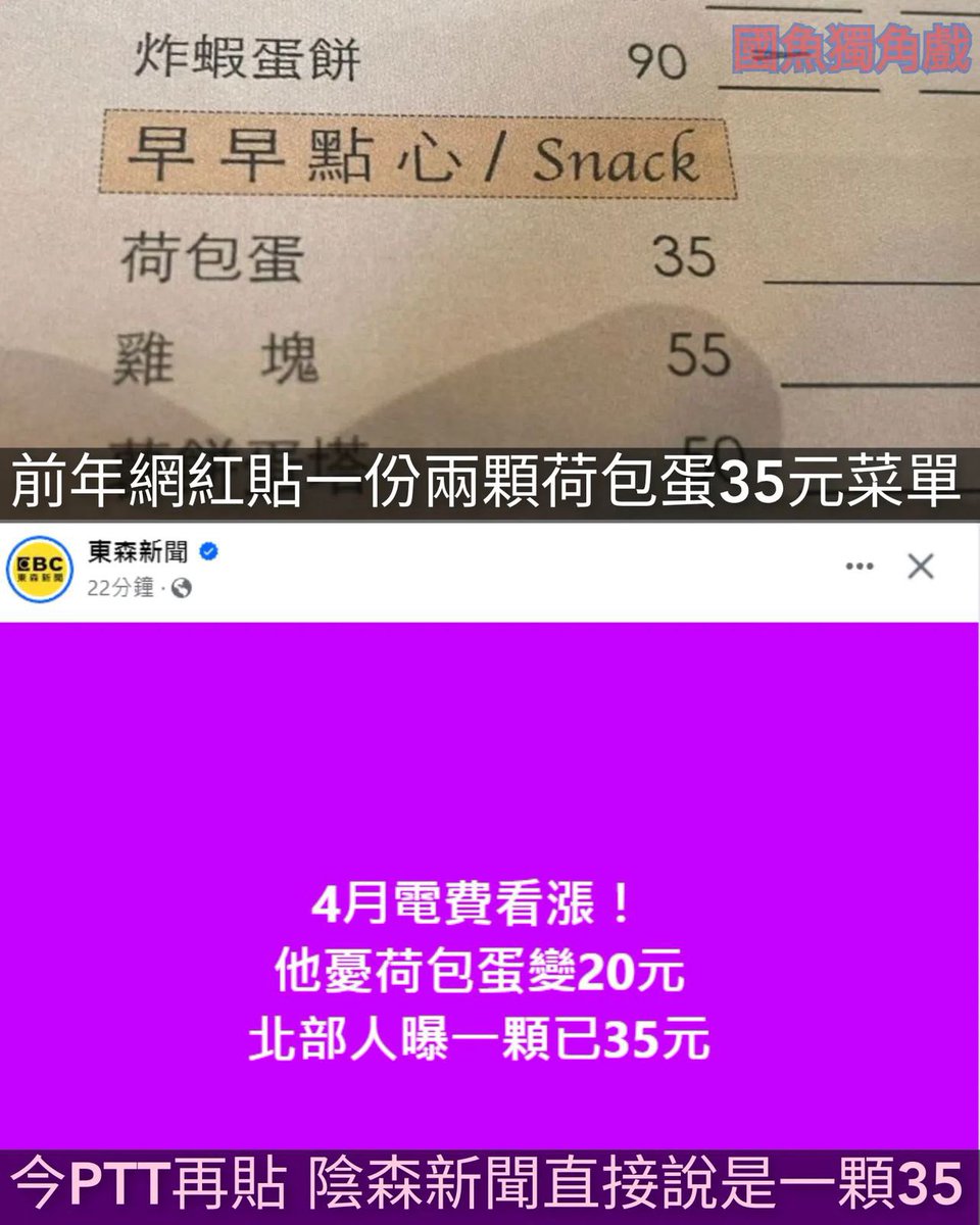 太誇張了
現在的新聞
比ai 還不如

*陰森新聞
news.ebc.net.tw/news/living/40…
*一份兩顆35元
chinatimes.com/realtimenews/2…