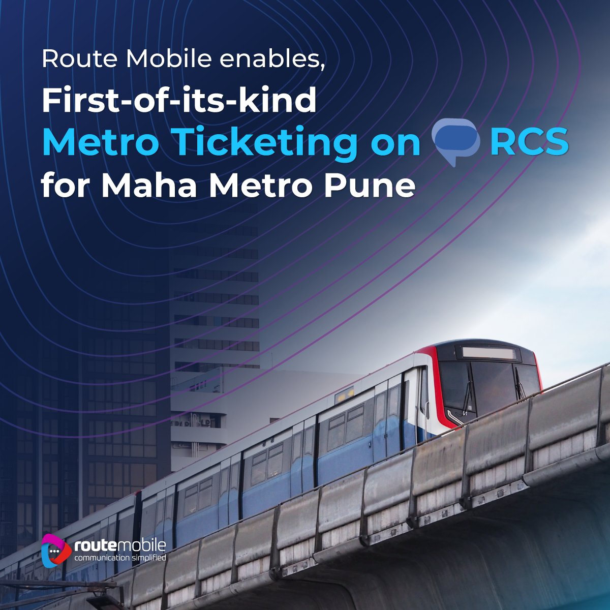 We are excited to roll out first of it's kind Metro ticketing on #RCS Business Messaging for Maha Metro Pune.

Commuters can simply scan the QR code on stations. Chat with the official Maha Metro account.

#conversationalcommerce
(1/3)