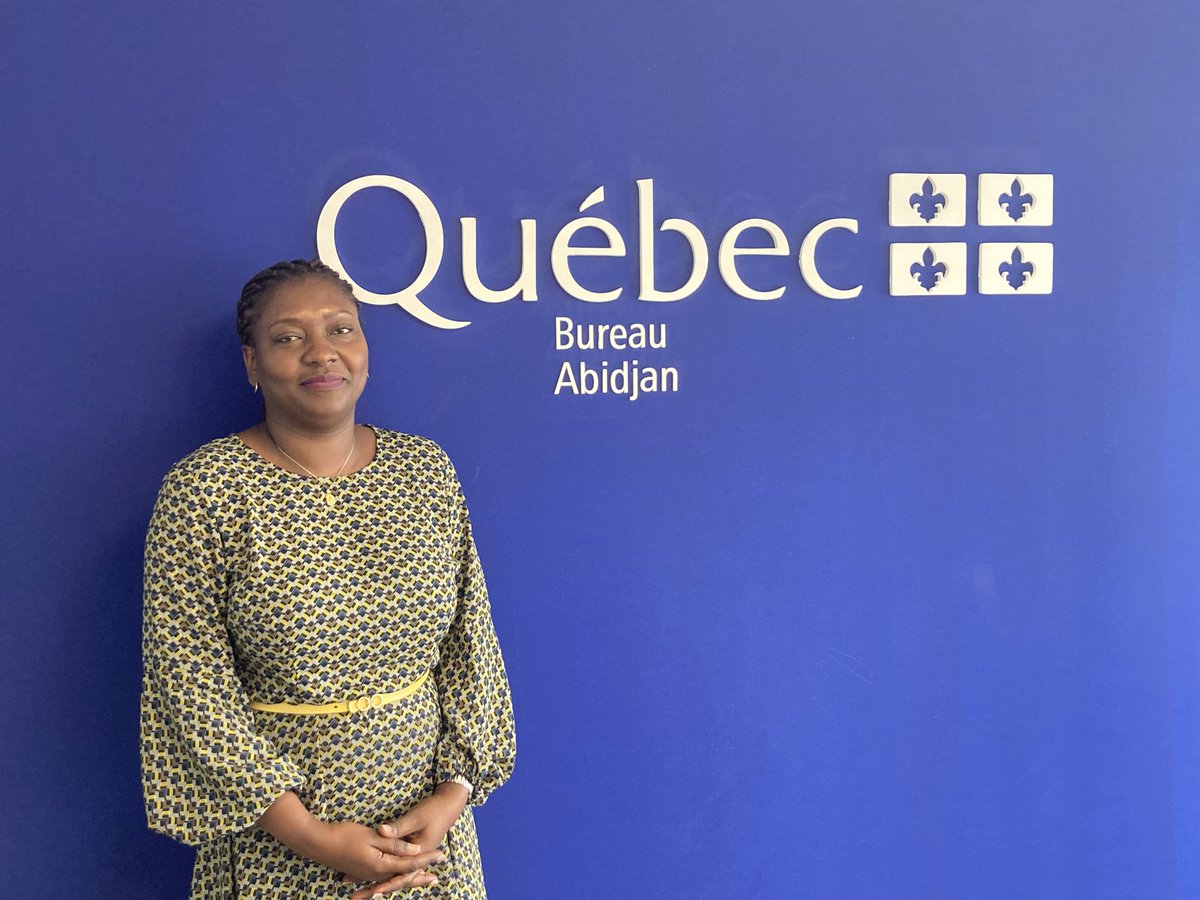 Bienvenue à la nouvelle attachée économique de @QuebecAbidjan , Essi Kodjo qui vient de se joindre à l’équipe pour enrichir les relations bilatérales économiques entre le Québec et la Côte d’Ivoire !