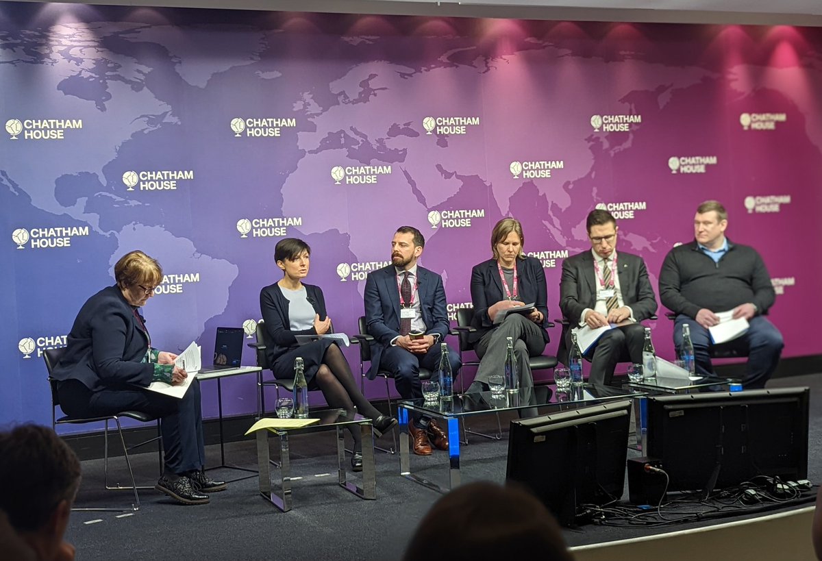 'Battlefield innovation is happening in Ukraine now. The question is how to make the production quicker & better.'

Olga Khoroshylova , Advisor to the Minister of Strategic Industries of Ukraine at @ChathamHouse Security & Defence Conference opening session.

#CHSecDef @CH_Events