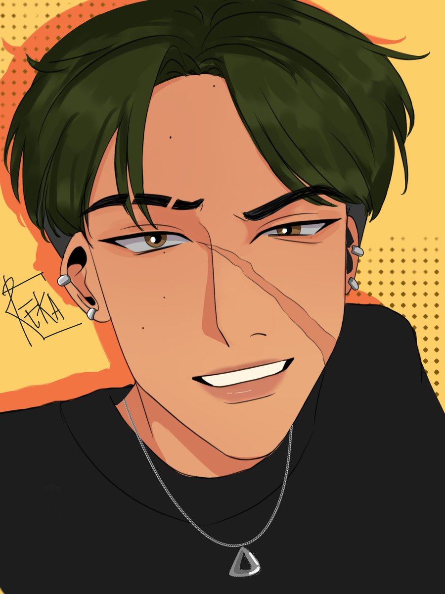 another day another oc jamet 👁️👄👁️ his name is Reka (alter ego nya tarex *ocsona) btw ini belom final design... baru coba coba aje wkwkwk #tarexoc