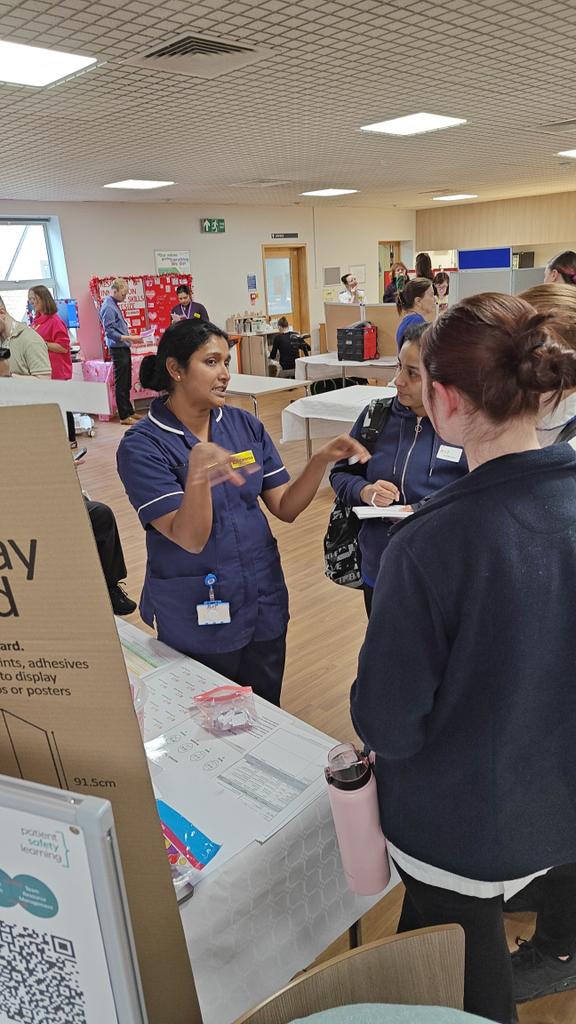 Helly88's tweet photo. Come and play our game and get some sweets at #FPHBiteSize today in the PGEC with the inpatient pain stand. @Karincannons @the_Hannah87 the wonderful Aleyamma currently facilitating the stand https://t.co/xrU80CGrBT