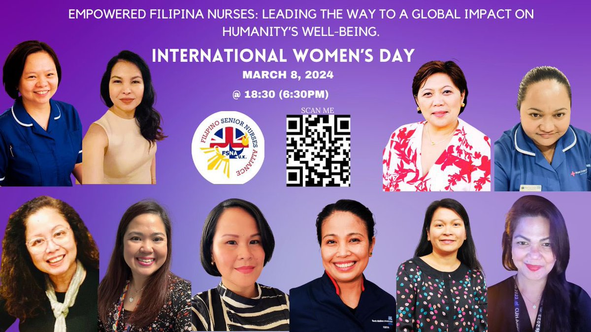 Celebrating #IWD24 by shining a spotlight on the remarkable women of FSNA UK! Their dedication, resilience &amp; contributions to healthcare uplift us all. Let's get to know  them &amp; how they continue 2 support each other's success. Join the conversation with the QR code below! 
#IWD