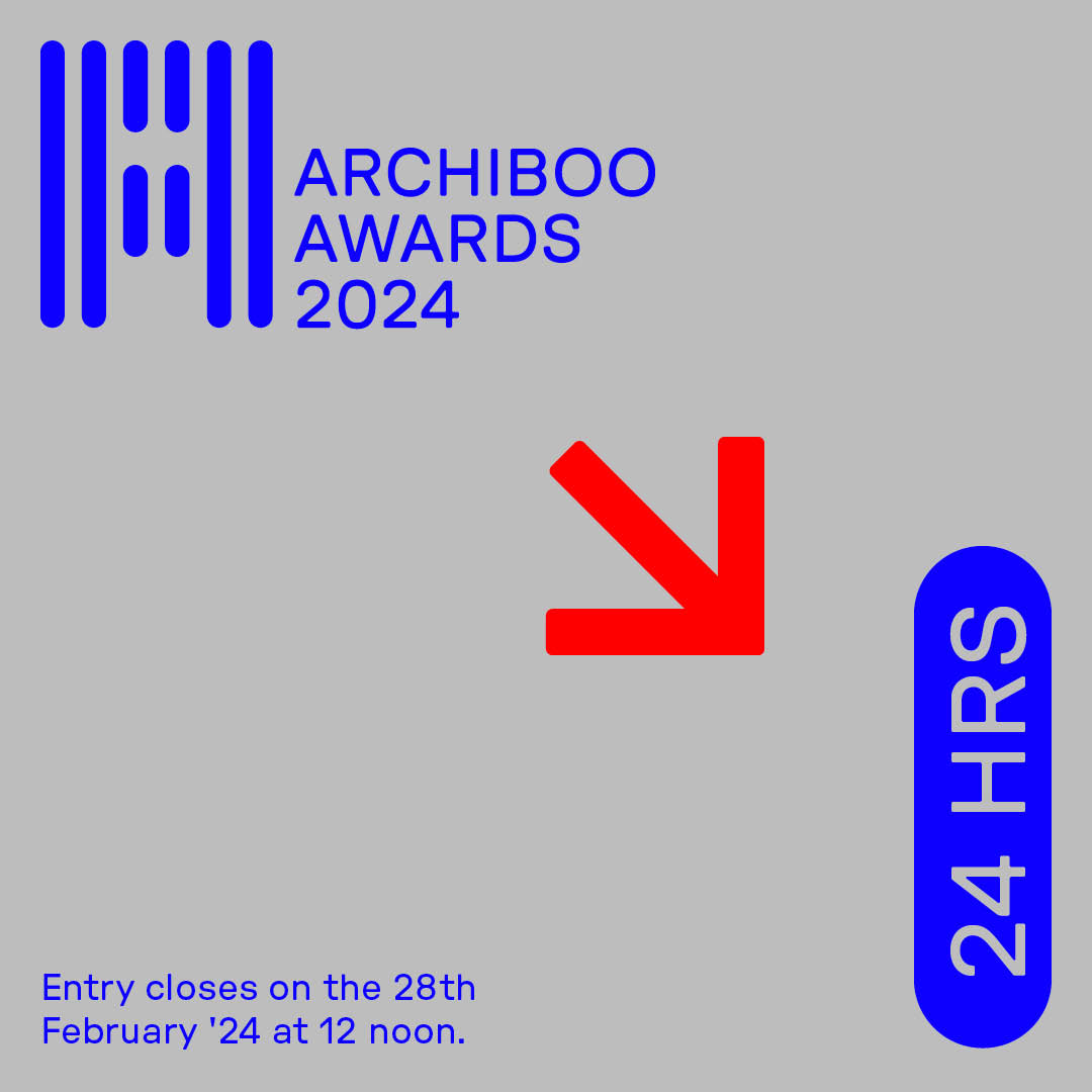 Only 24 hours to go until the Archiboo Awards 2024 closes for entries! archibooawards.com