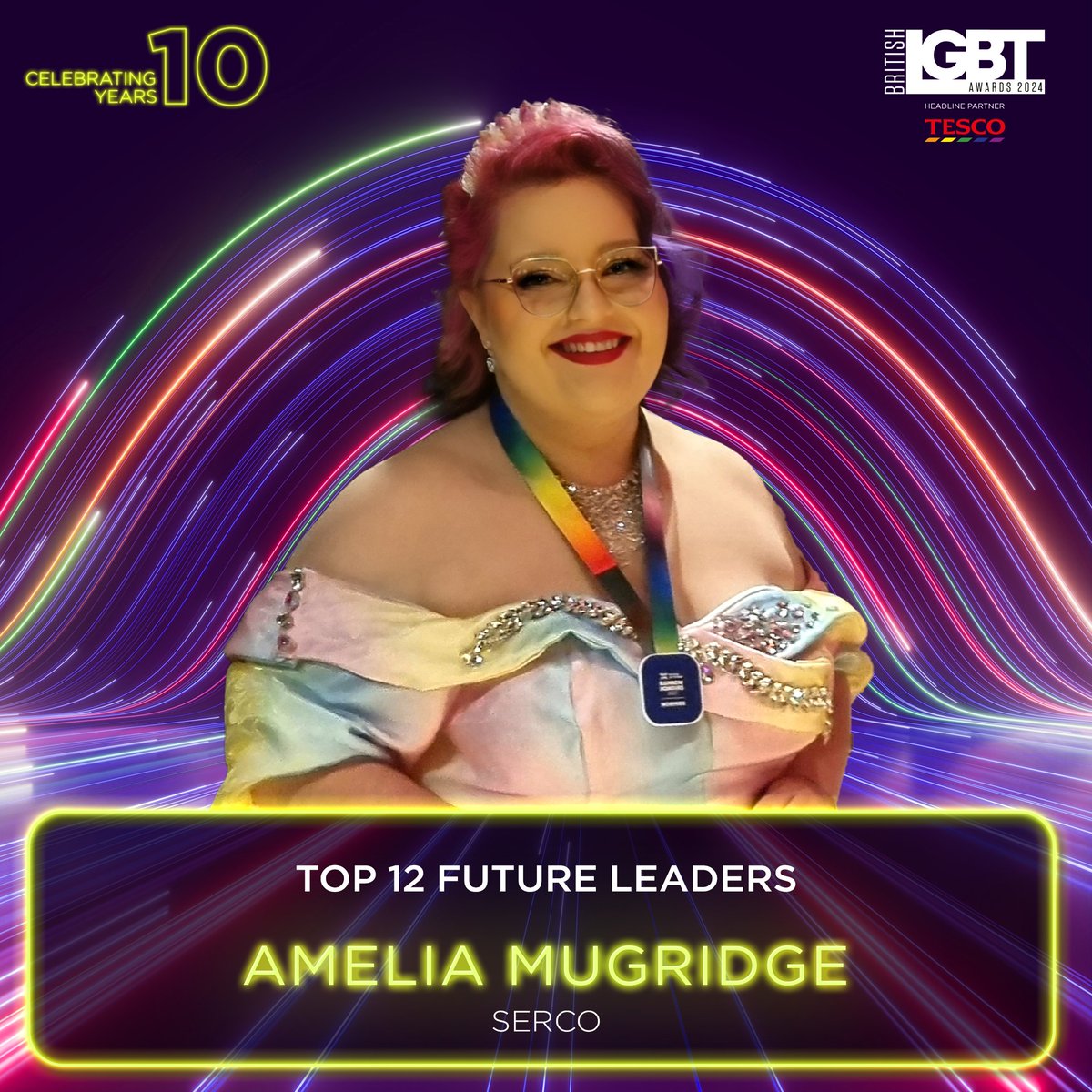 We’re delighted to announce that Amelia Mugridge, Commercial Contracts Analyst for our UK Defence business, has been recognised as a @BritLGBTAwards Top 12 Future Leader for her tireless advocacy for the LGBT+ community. #ImpactABetterFuture