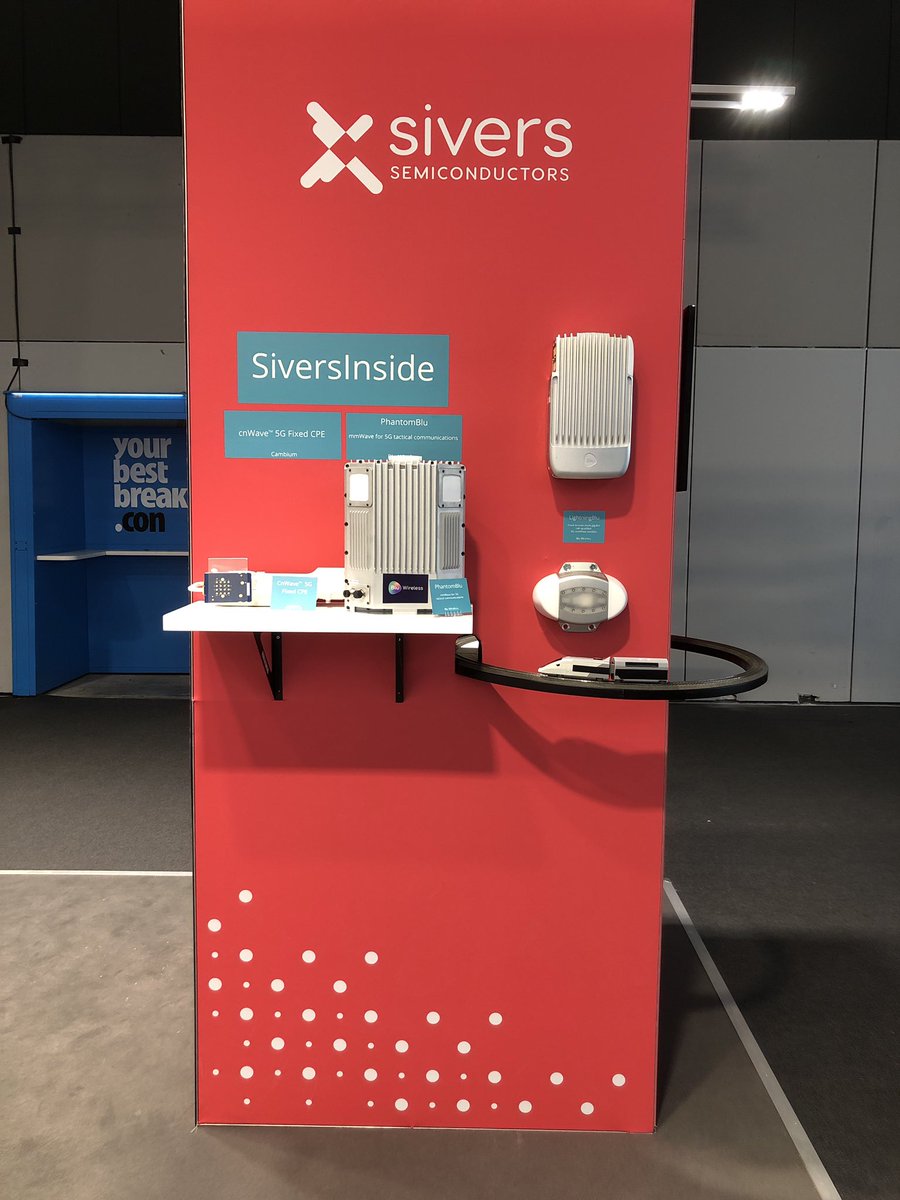 Broadest #mmWave portfolio and #SATCOM at #MWC, #Sivers Semiconductors booth 5E2!