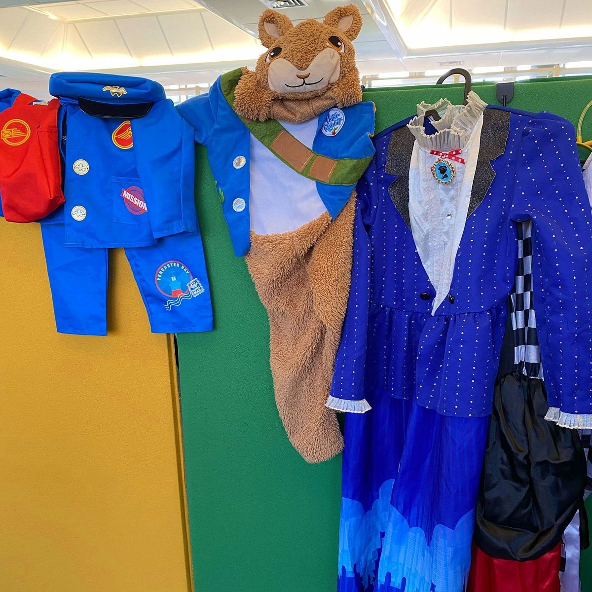 Postman Pat, Peter Rabbit, and Mary Poppins are just a few of the fantastic #WorldBookDay costumes available in the World Book Day character swap! No need to bring an item to swap! Come to the Lend and Mend Hub at the AK Bell Library and help yourself!!