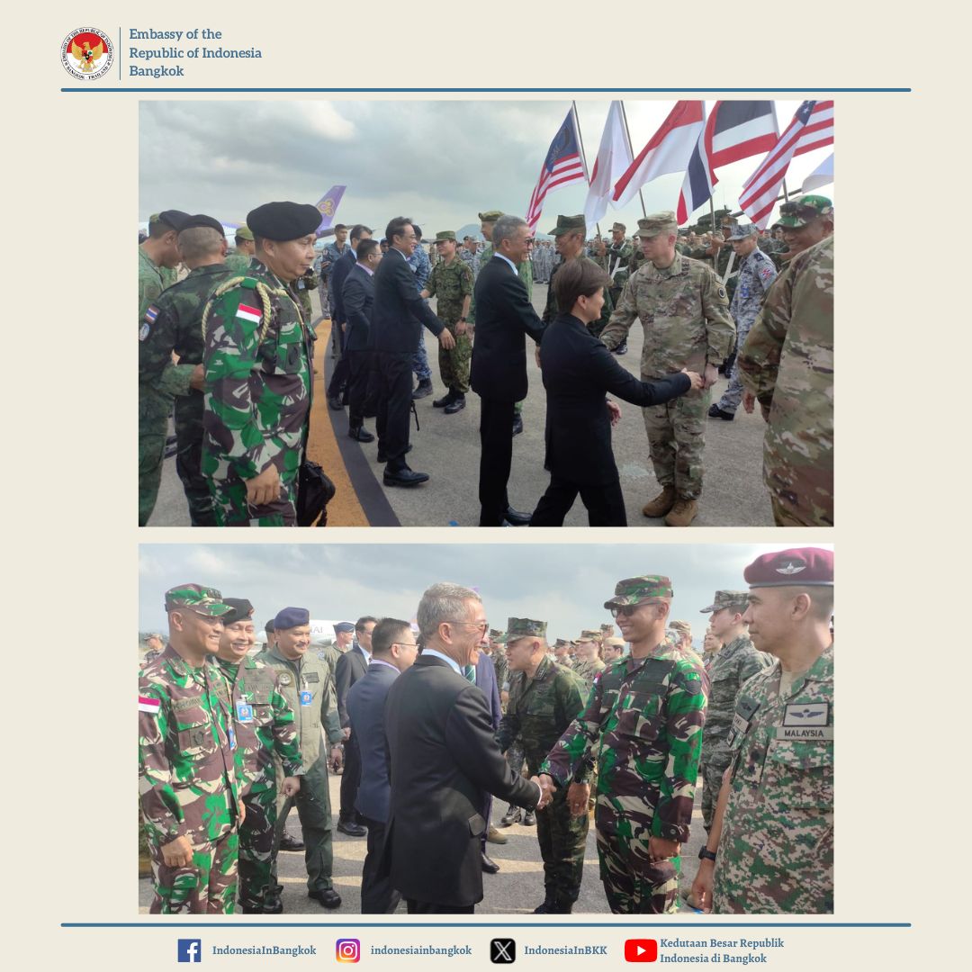 IndonesiaInBKK's tweet image. Pembukaan Latihan Bersama Gabungan Cobra Gold 2024, Utapao Provinsi Rayong, Thailand
.
#IniDiplomasi
#DemiNKRI