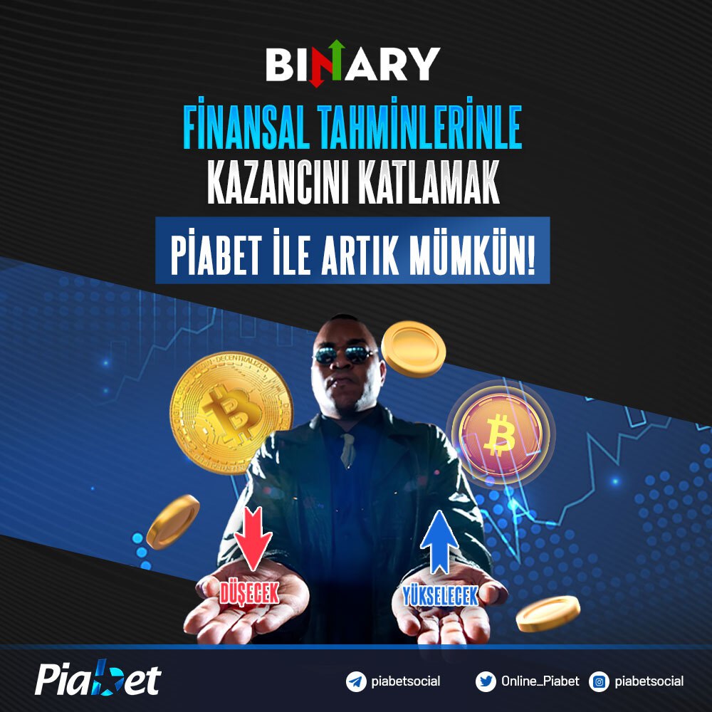 💸 Finansal Tahminlerin Piabet' te Kazanca Dönüşüyor!

🤔 Yükselecek mi Düşecek mi En İyi Ben Bilirim mi Diyorsun❓

🆕 Piabet kalitesiyle en yeni oyunlarımızdan Binary ile Doğru Tahmini Yap, Kazancını Katla 💲

rebrand.ly/piagir #piabetcasino #piabetyüksekoran