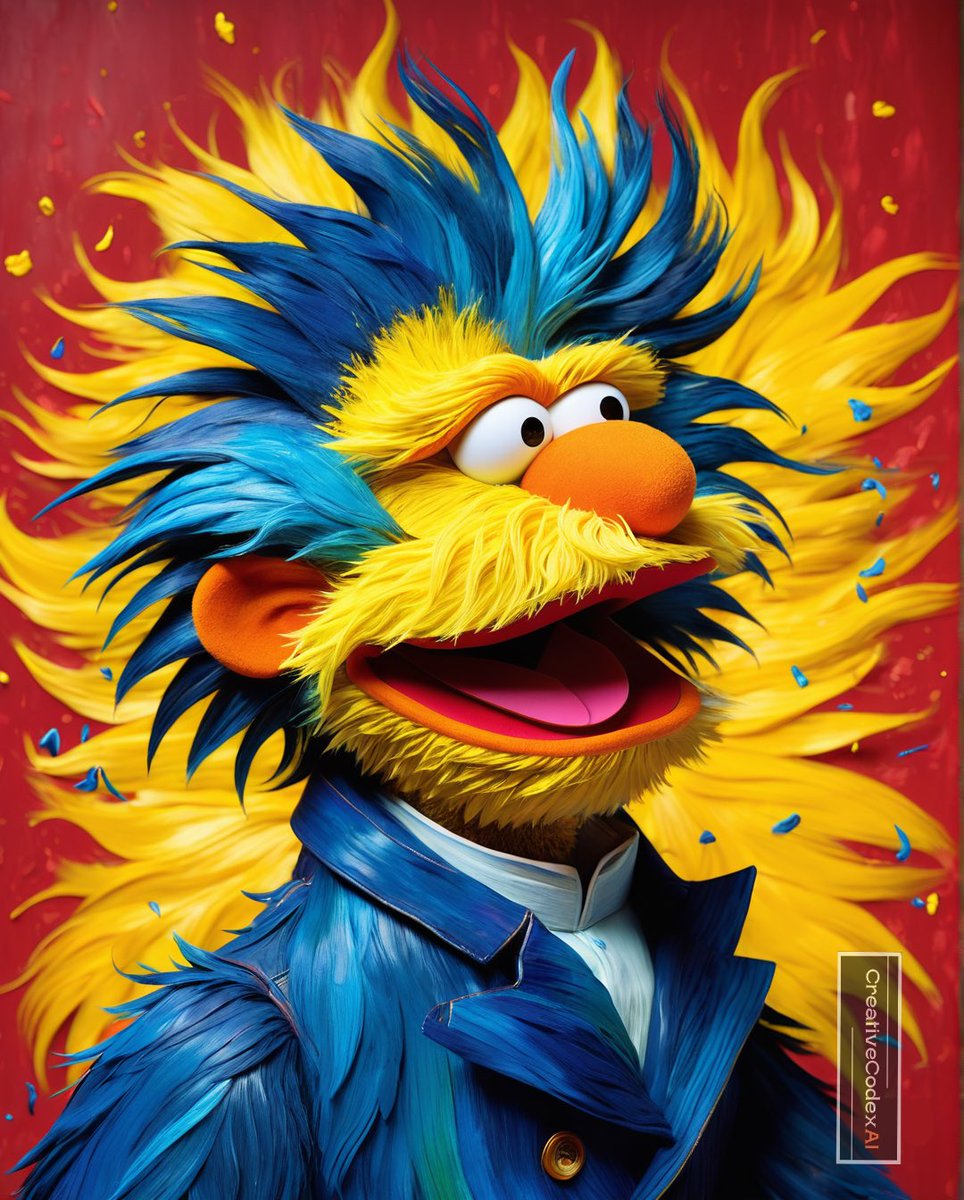 ROSHENDILAN's tweet image. Starry Night Muppet! ✨ This Muppet reimagines Van Gogh with Pixar charm &amp;amp; VRay rendering magic.
#VanGoghArt #MuppetArt #DigitalArt #creativity #creativecodexai #art #aiart #aiartcommunity #aiexperiment #ai