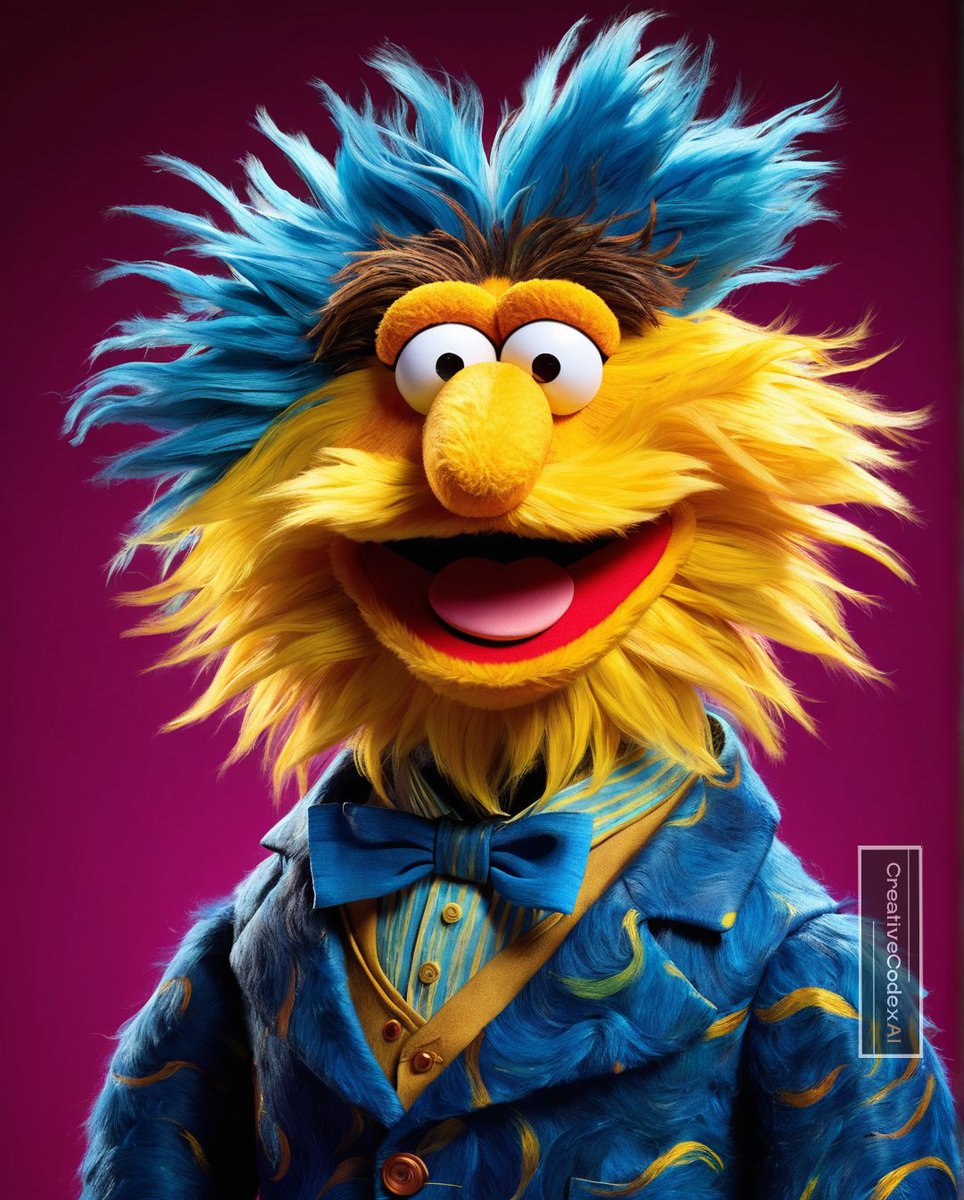ROSHENDILAN's tweet image. Starry Night Muppet! ✨ This Muppet reimagines Van Gogh with Pixar charm &amp;amp; VRay rendering magic.
#VanGoghArt #MuppetArt #DigitalArt #creativity #creativecodexai #art #aiart #aiartcommunity #aiexperiment #ai
