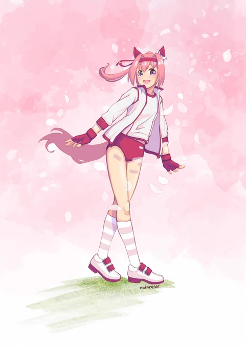 ハルウララさん28歳の誕生日だそうなのでKENZENな絵を再掲。しかし28歳かー。元気に長生きして頂きたいですなー。 