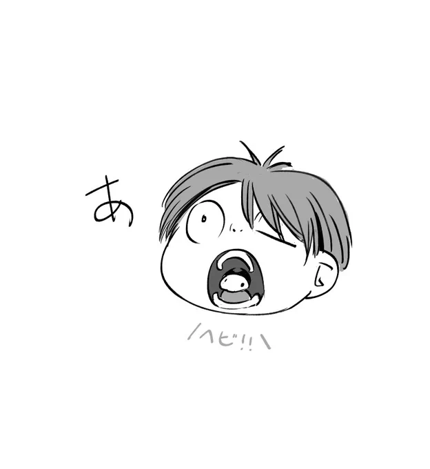 赤ちゃん鬼太郎のおなかには赤ちゃんヘビが棲んでいるのだろうか。 