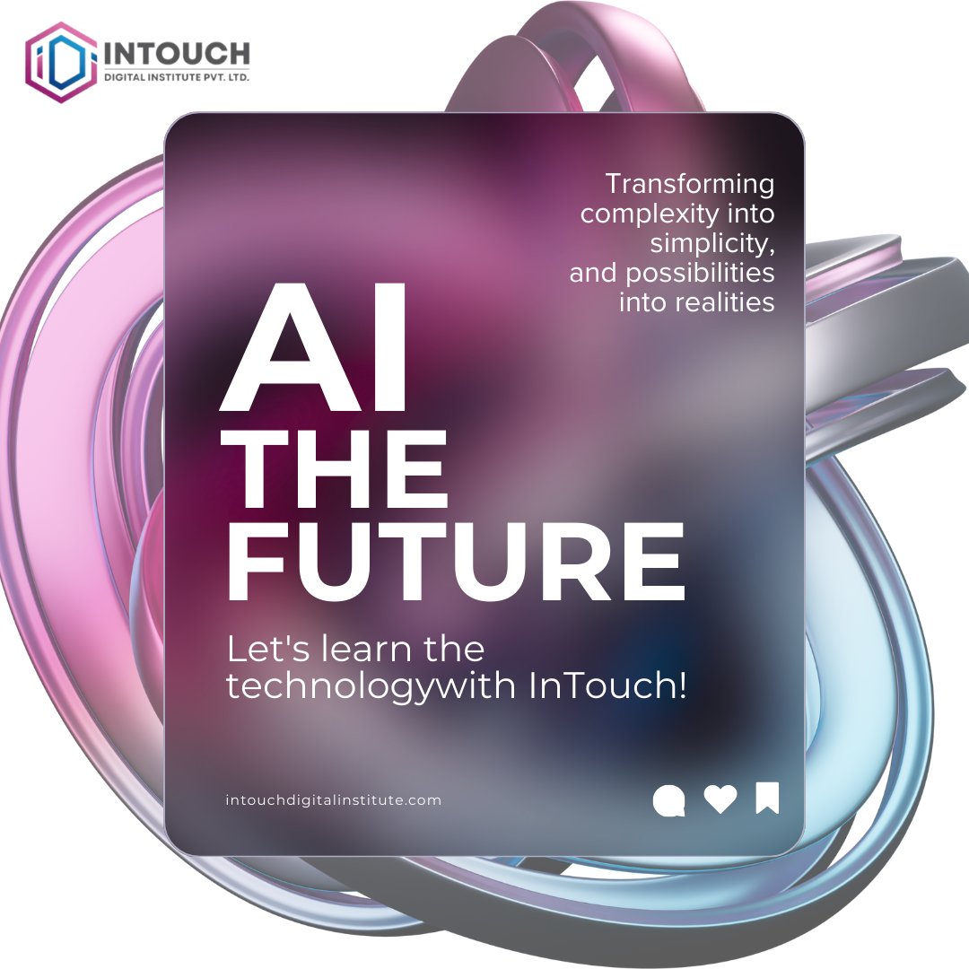 intouch_idi's tweet image. Let&apos;s explore the world of AI technology together.
Join us on the path of learning and innovation. 
Book a free DEMO with @intouch_idi 
#DigitalMarketing #Marketing #offlinelearning #learnwithAI #InTouchDigitalMarketing #Digitalmarketingcourses