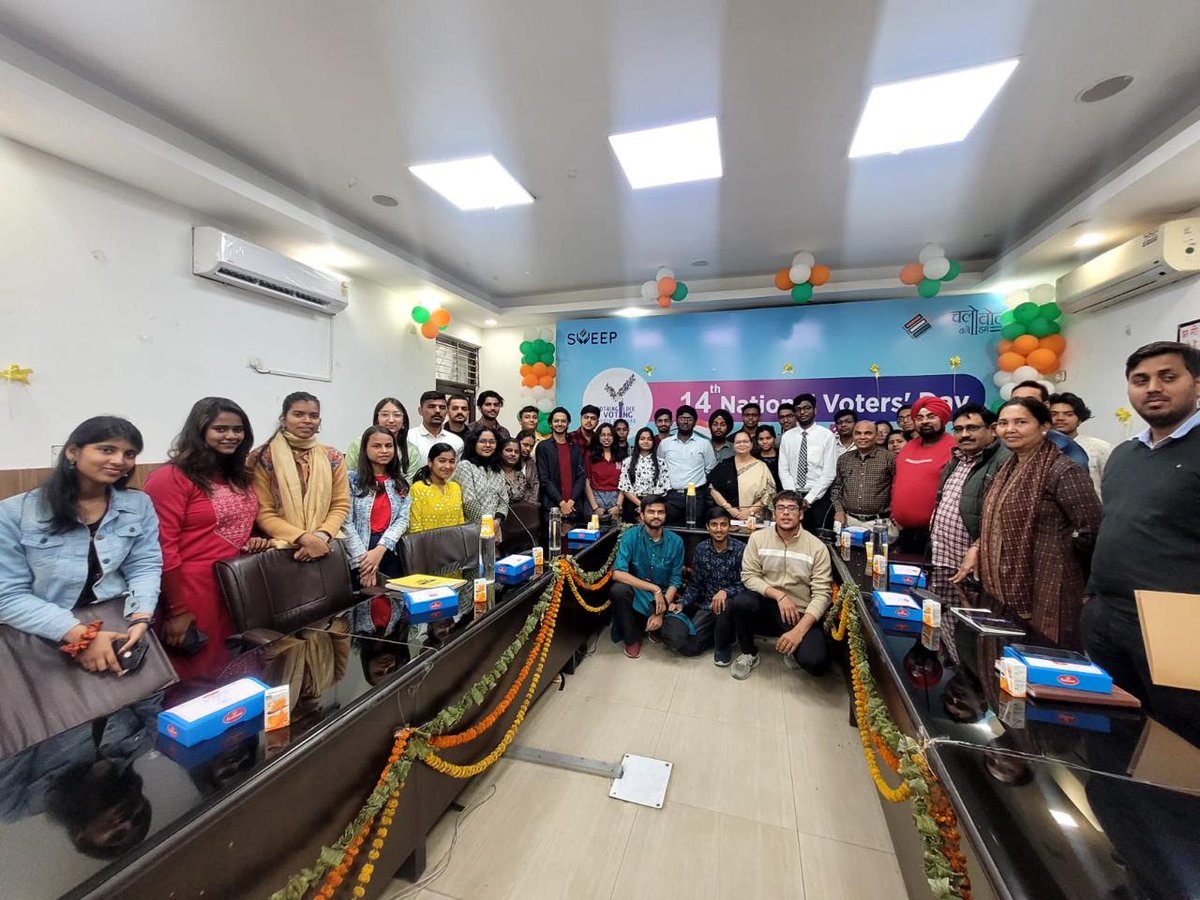 'Overflowing with enthusiasm and joy! 60 campus ambassadors and young voters gather in Central District to ignite change and spread positivity.' @ECISVEEP @CeodelhiOffice