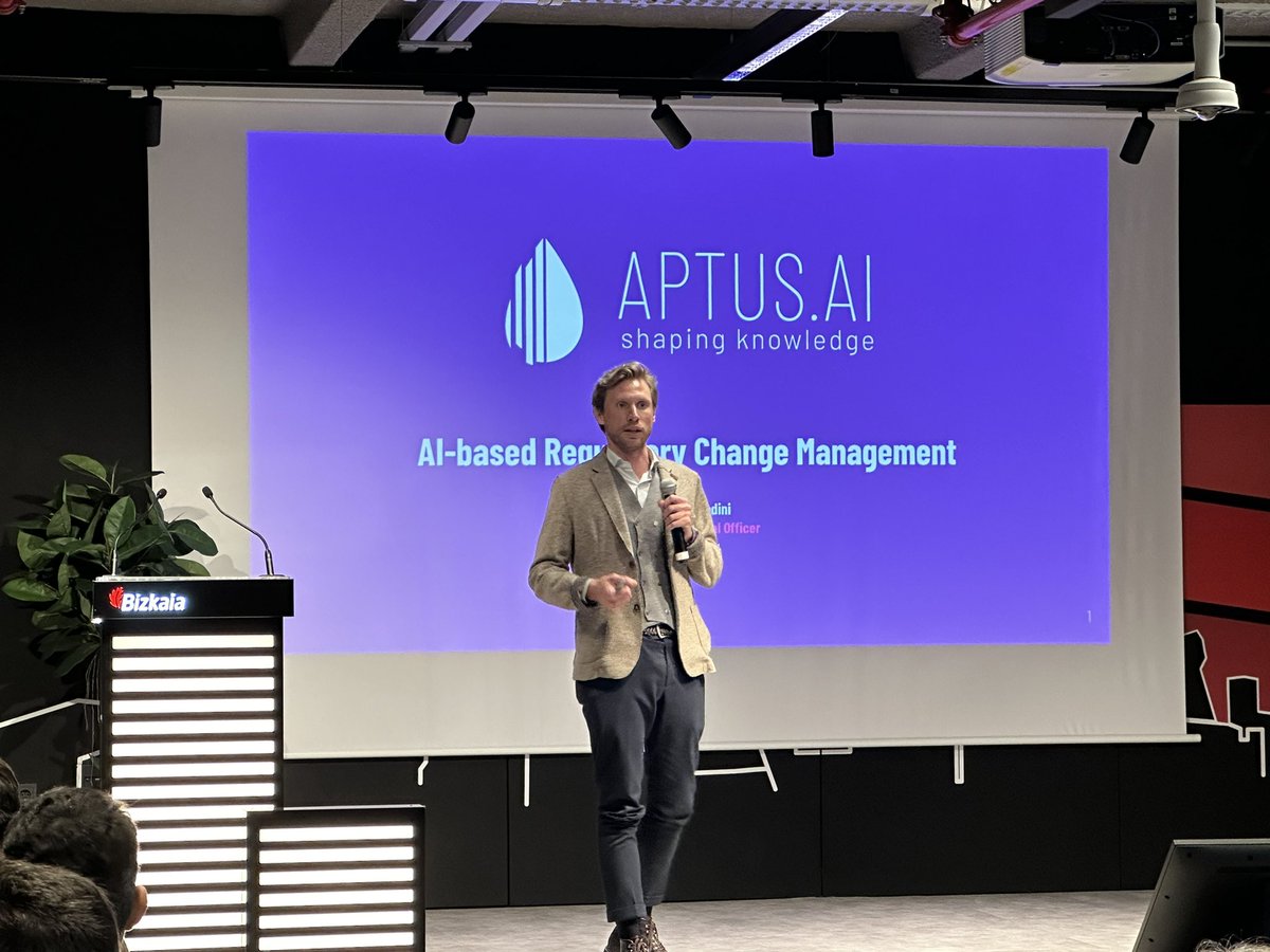 🗣️“At <a href="/Aptus_dot_AI/">Aptus.AI</a> our mission is yo change the ways that humans interact with legal documents by harnessing the power of #Al”.

#DemoDay