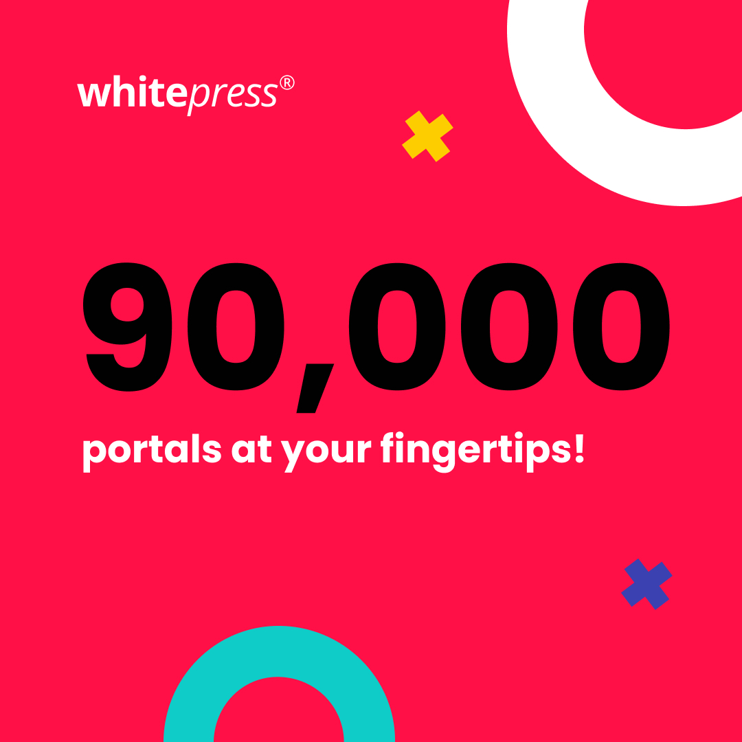 🎉 Hold onto your hats! 🎉 WhitePress® hits a remarkable milestone of 90,000 portals available on our platform! 🚀🌐

What does this mean? You have access to a whopping 90,000 places to publish your articles and conduct link-building activities.