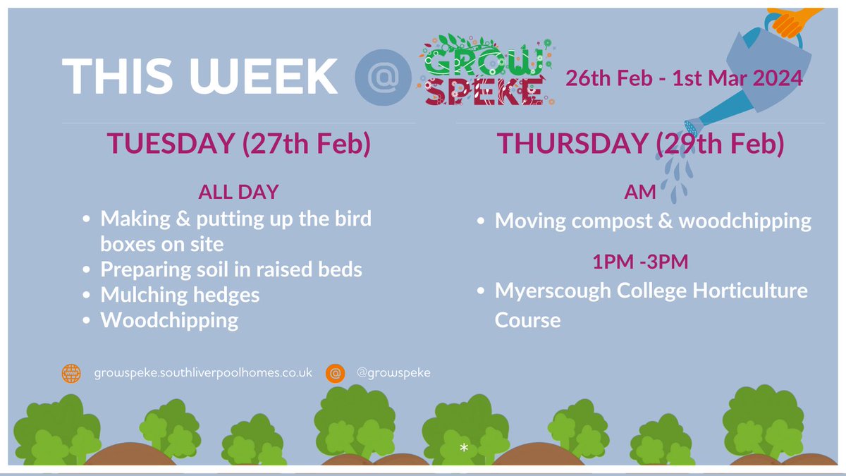 This week at @GrowSpeke. Why not pop in? We’d love to see you 😄