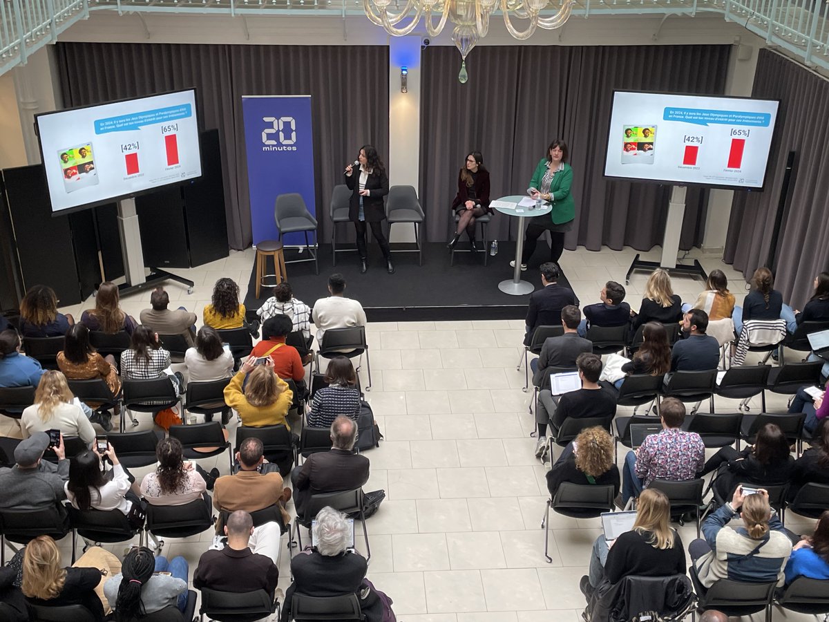 Suite de la conférence #MoiJeune avec l'état d'esprit et les attentes des 18-30 ans vis-à-vis des JO #Paris2024 🇫🇷