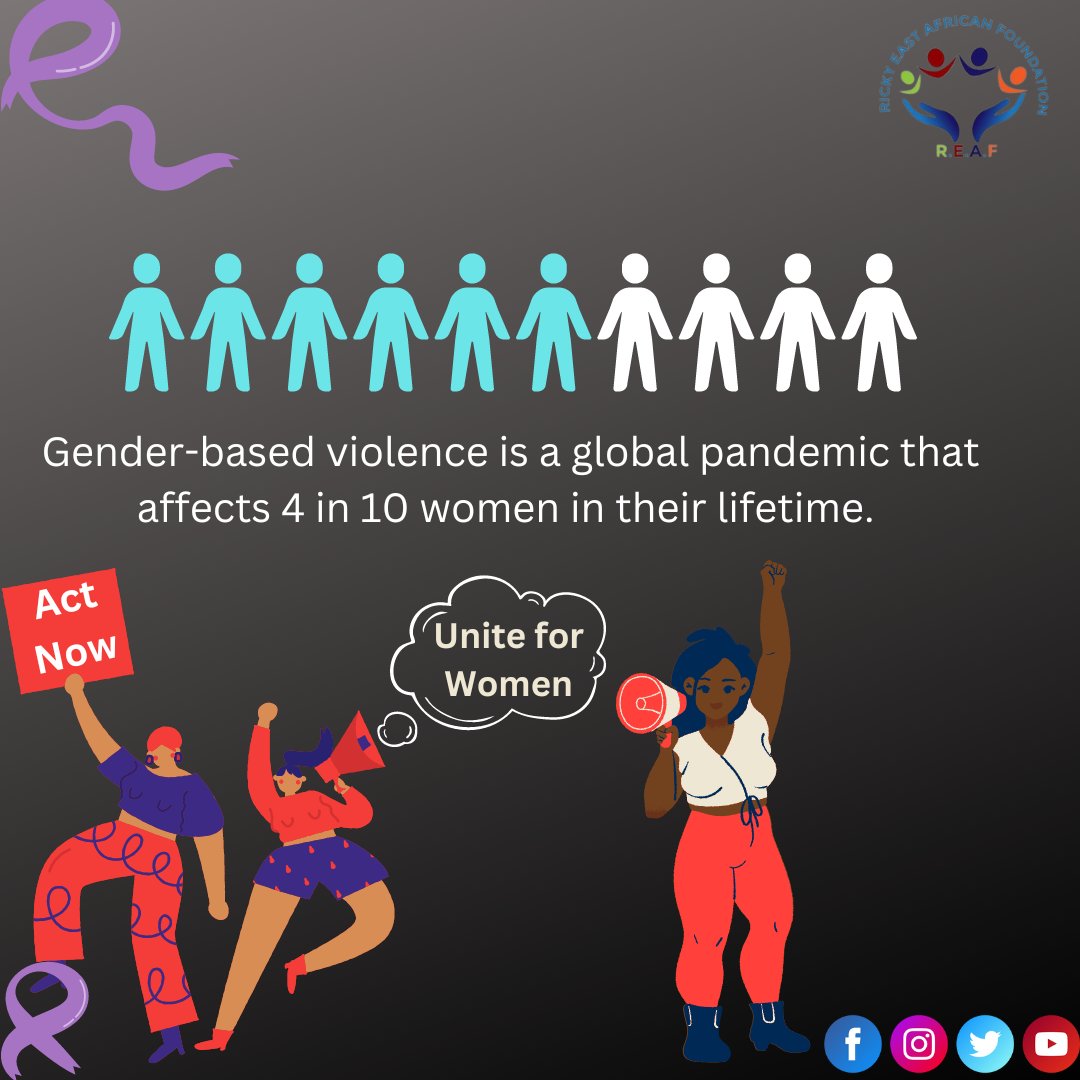 Gender-based violence shatters lives and communities. 
Education, advocacy, and support networks are key to prevention.
Let's stand together and invest to prevent #GBV and create a safer world for everyone. 
#EndVAWG
#PreventGBV
<a href="/KCCAUG/">Kampala Capital City Authority (KCCA)</a> <a href="/AfDB_Group/">African Development Bank Group</a> <a href="/UNTrustFundEVAW/">UN Trust Fund to End Violence against Women</a> <a href="/WorldBank/">World Bank</a>