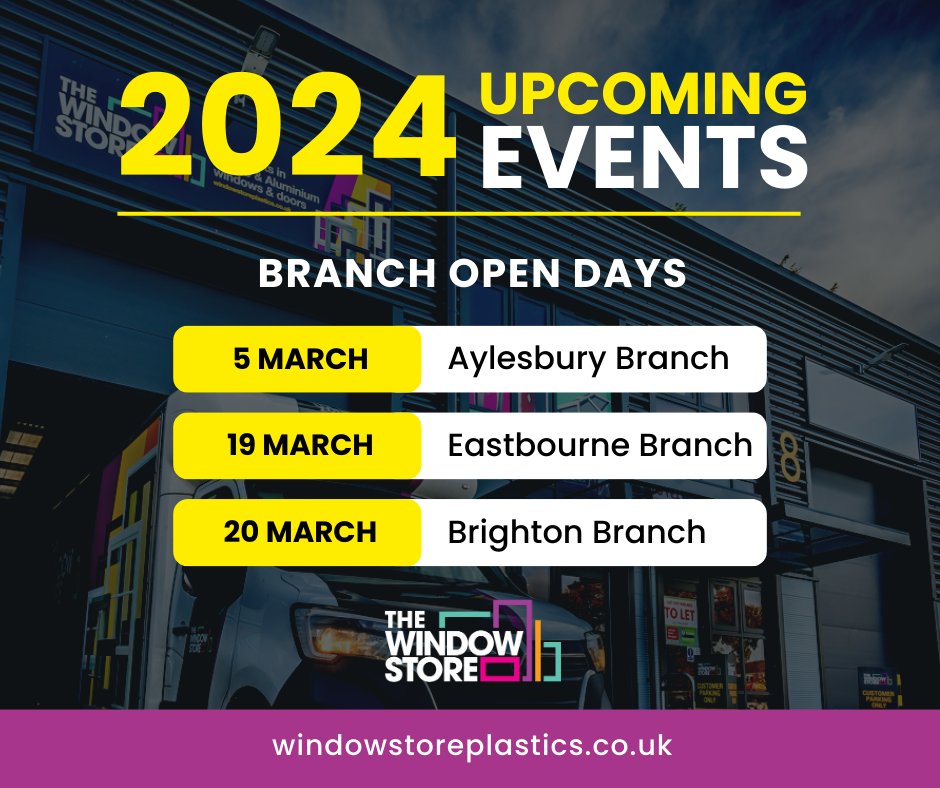 We're on a roll and our #OpenDays are going down a storm! Don't miss out, and join us at your nearest event. 

☑️Exclusive on-the-day discounts 
☑️Chance to win a composite door 
☑️Meet leading suppliers
☑️Discover our product range
☑️Lots of goodies on the day

#TheWindowStore