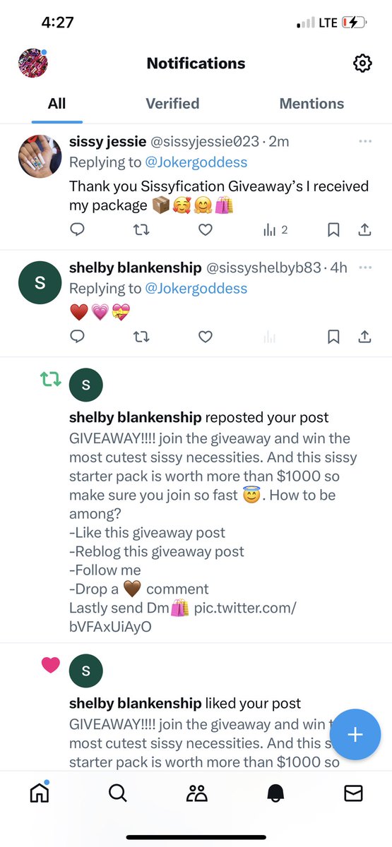 Jokergoddess's tweet photo. What y’all waiting for………. Participate and win your cute 🥰 sissy’s necessities now📦🎊 https://t.co/dgRWCjOaqI