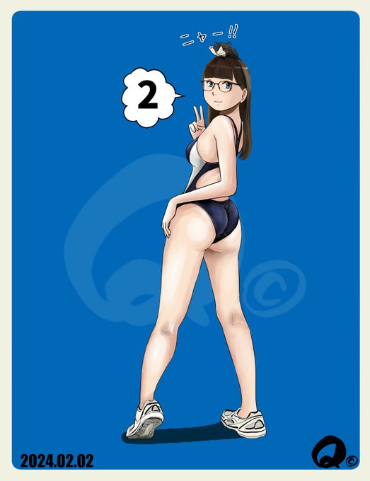 2月が残り2日❣という現実になぜか焦る私です🫨
今月はずぅ～～～～っと競泳水着描いてます😅😅
#今月描いた絵を晒そう 