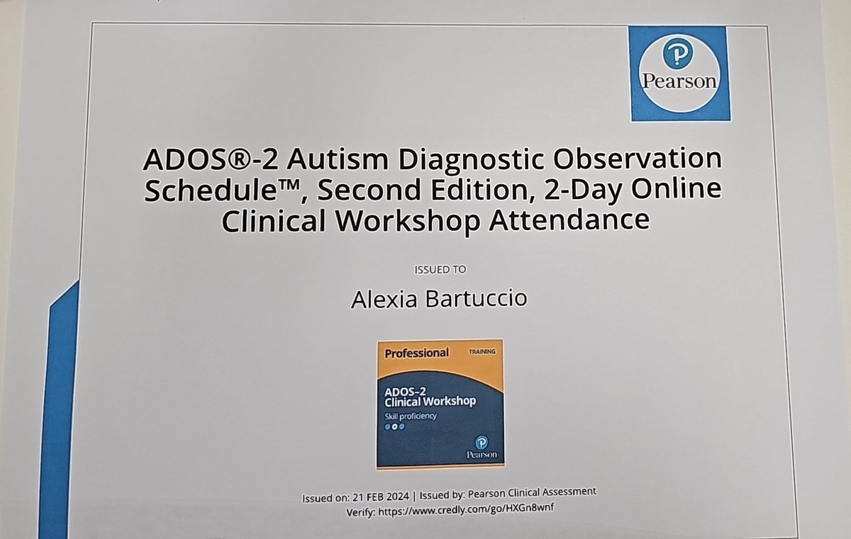 Officially ADOS trained! #supportingautism