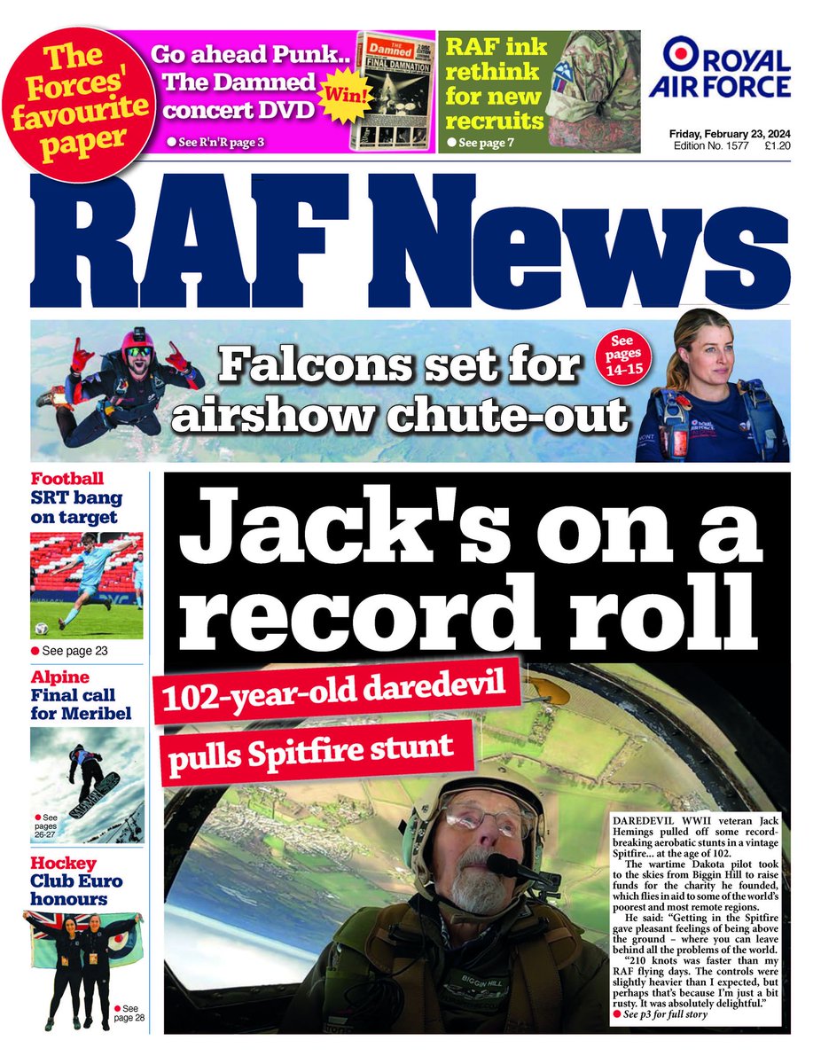 The latest edition of RAF News is out now. Go to ow.ly/ncM050QI2tK to subscribe #rafnews #royalairforce #ArmedForces