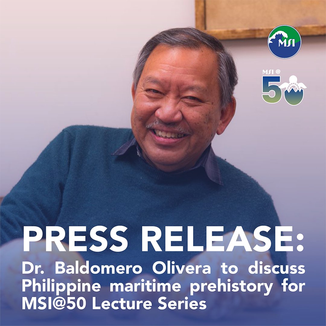 UP MSI is proud to announce Dr. Baldomero Olivera as the next speaker for the MSI@50 Lecture Series, who will shed light on the regional significance of pre-colonial Philippines before the arrival of Magellan in 1521. Read more: msi.upd.edu.ph/baldomero-oliv…