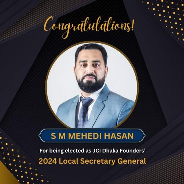 Coder71Ltd's tweet image. It&apos;s amazing to see our Managing Director, S M Mehedi Hasan, become the Local Secretary General for JCI Dhaka Founders! The whole Coder71 family is so proud and happy about this. It&apos;s not just his success, it&apos;s a big moment for all of us.

Congratulations S M Mehedi Hasan!