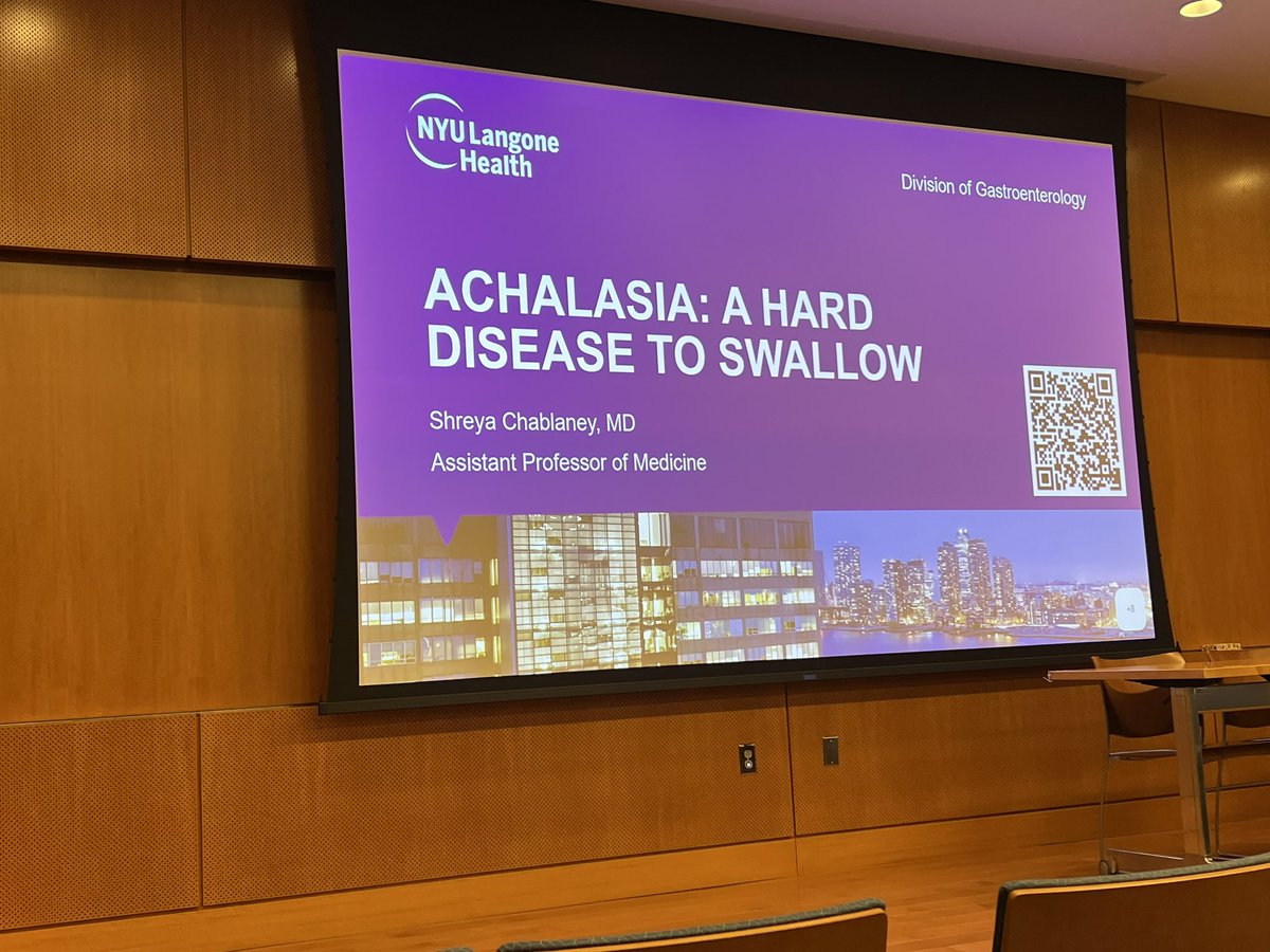 Excited for <a href="/SChablaney/">Shreya Chablaney, MD</a>’s grandrounds today on #achalasia!!