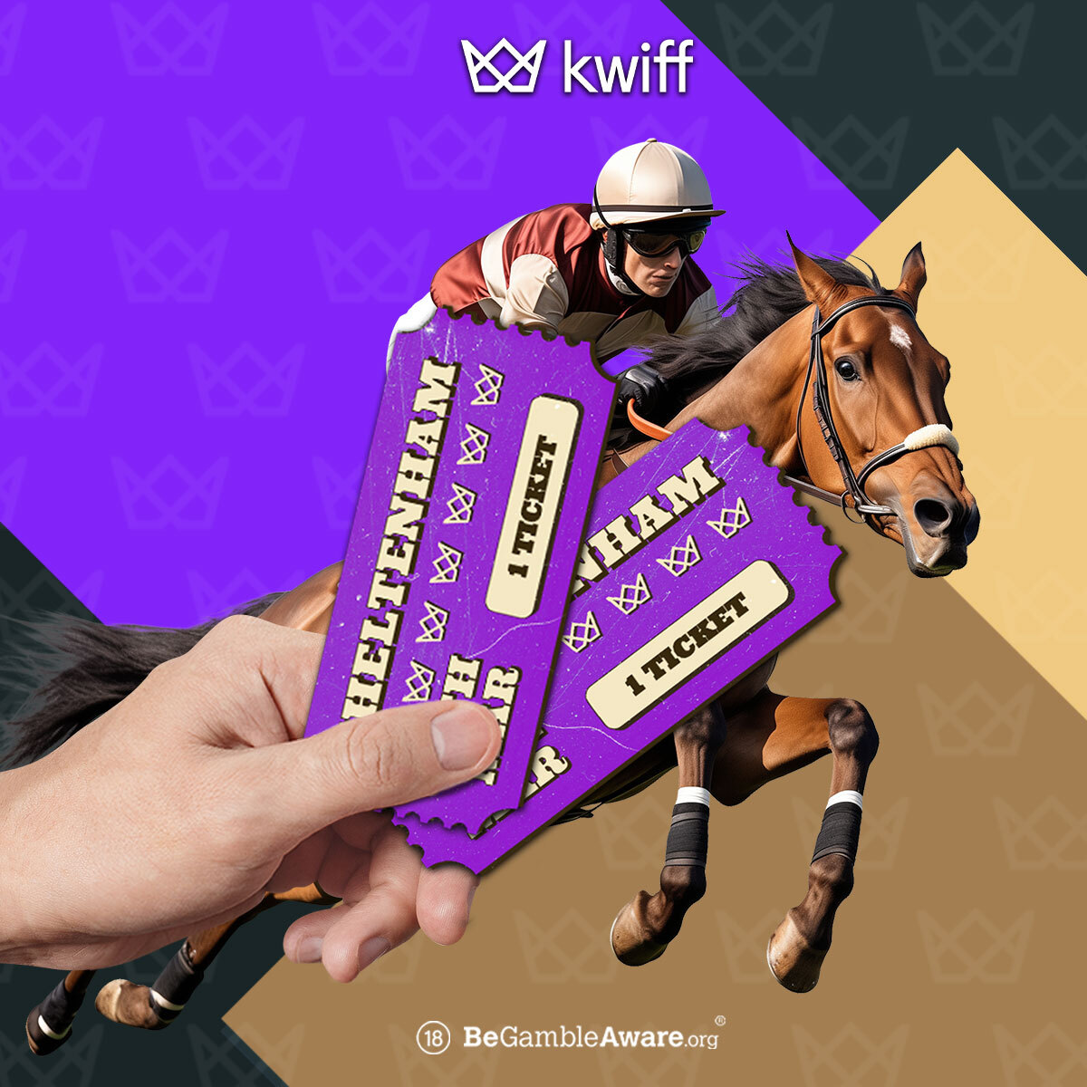 Cheltenham Ticket Giveaway! WIN a pair of tickets to Gold Cup Day at The Cheltenham Festival! RT this and follow @KwiffOfficial to enter! Good luck! 🏆 Terms 👉 promo.kwiff.com/gold-cup-ticke…