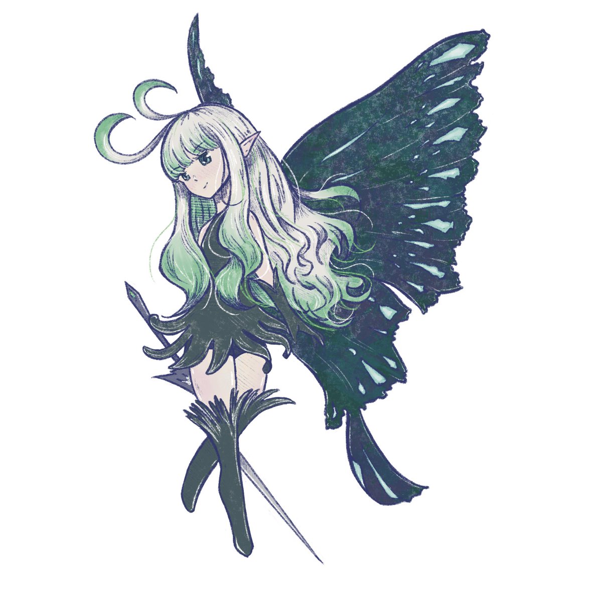 sylphairy's tweet image. My art for the #Bravelycolours Collab
Violet Magnolia &amp;amp; Green Anne