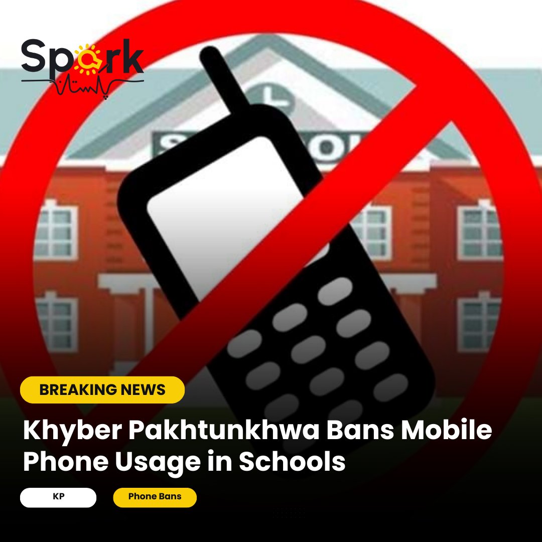 Khyber Pakhtunkhwa Education Directorate bans classroom mobile phones due to concerns about academic performance and wellbeing. Staff instructed to collect phones at start of the day return.

 #EducationInKP #StudentWelfare #DigitalDetox #SchoolPolicy #Sparkpkaistan