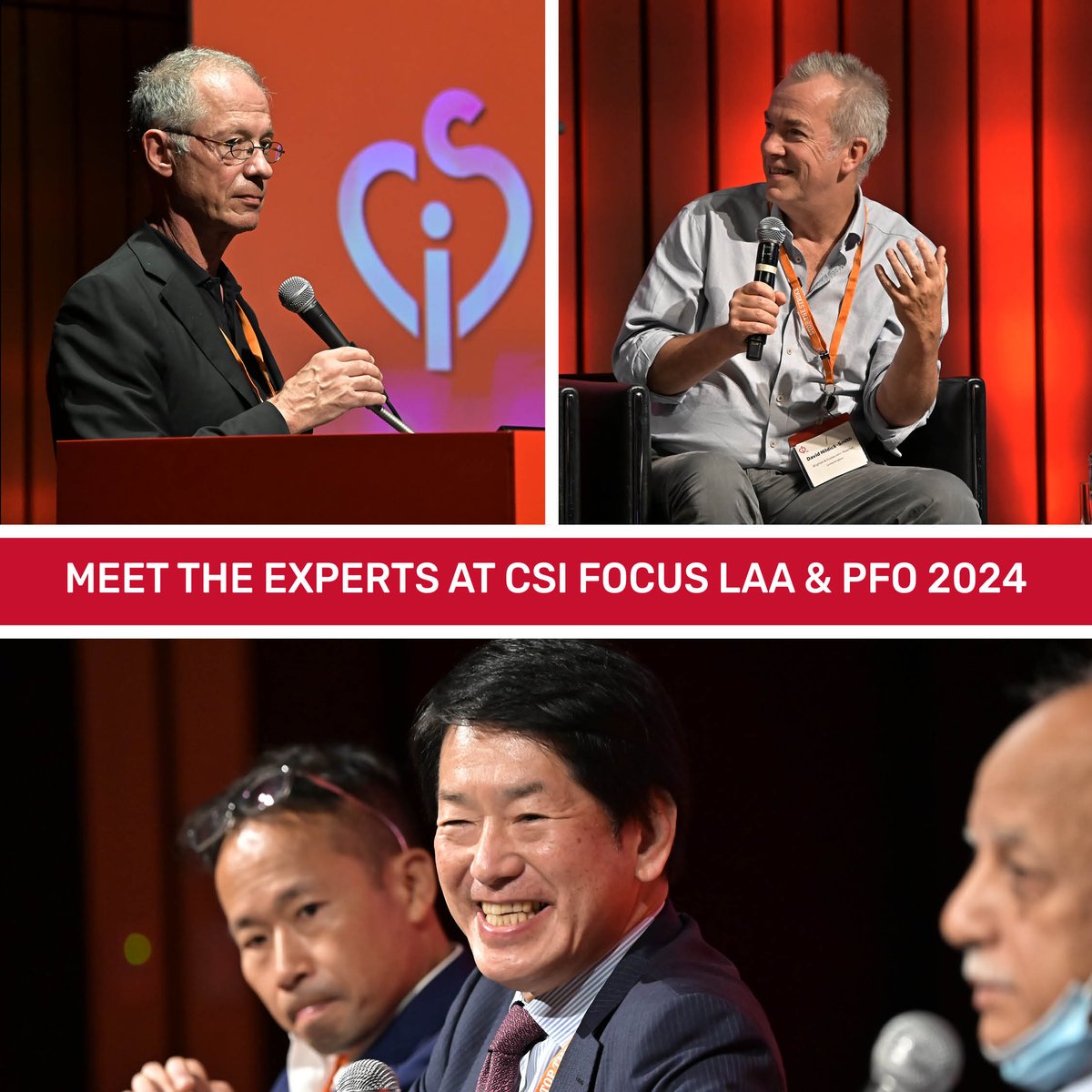 CSIcongress's tweet image. Don't miss out on the chance to interact with KOLs at #CSILAAPFO taking place on April 27-28, in Tokyo, Japan. 

View the full faculty list here: tinyurl.com/5a6au436 Register now: tinyurl.com/3fcz3kwa 

#CSI #LAA #PFO #CSILAAPFO #CSITokyo #cardiology #cardiotwitter