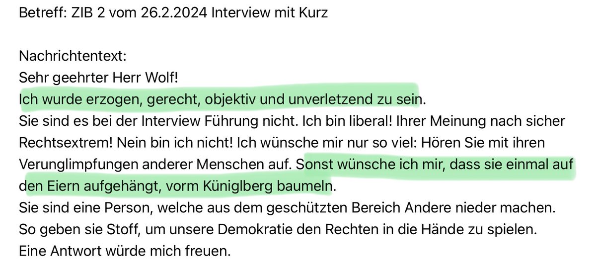 Ich weiß nicht, aber irgendwie scheint mir das inhaltlich nicht völlig konsistent zu sein.
(Wieder so ein Klient mit Klarnamen.)