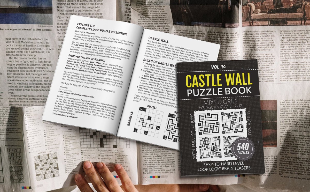 SuzannaTahlia's tweet image. #CastleWall #PuzzleBook For Adults: 540 Easy To Hard Level #LoopLogic Puzzles For Your Pastime #Entertainment, From Simple 7x7 To Large 12x12 Grids For Hours Of #MindWorkout, Solutions Included, Vol 14

amazon.com/dp/B0CVXWD9HN

#CastleWallPuzzle #LoopPuzzle #puzzle #logicpuzzle