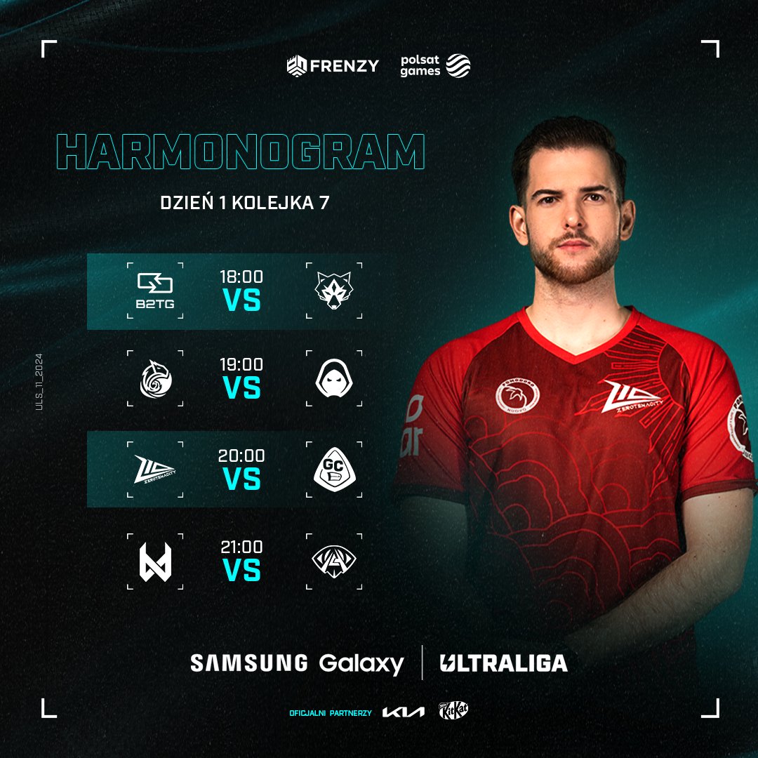 Ultraliga (@ultraliga) on Twitter photo Co czeka nas dziś w <a href="/SamsungPolska/">Samsung Polska</a> Galaxy Ultralidze? 🤔
18:00 - <a href="/Back2TheGamePL/">Back2TheGame</a> vs <a href="/IronWolvesInt/">Iron Wolves</a>
19:00 - <a href="/teamescagaming/">Team ESCA Gaming</a> vs <a href="/_ForsakenGG_/">Forsaken</a>
20:00 - <a href="/Z10_PL/">Z10 Esports (PL)</a> vs <a href="/GRP_Esports/">GRP Esports</a>
21:00 - <a href="/devils1gg/">devils.one</a> vs Orbit <a href="/AnonymoEsports/">Anonymo Esports</a>
Widzimy się o 17:45 na pre-show w Polsat Games. 📺 Co czeka nas dziś w <a href="/SamsungPolska/">Samsung Polska</a> Galaxy Ultralidze? 🤔
18:00 - <a href="/Back2TheGamePL/">Back2TheGame</a> vs <a href="/IronWolvesInt/">Iron Wolves</a>
19:00 - <a href="/teamescagaming/">Team ESCA Gaming</a> vs <a href="/_ForsakenGG_/">Forsaken</a>
20:00 - <a href="/Z10_PL/">Z10 Esports (PL)</a> vs <a href="/GRP_Esports/">GRP Esports</a>
21:00 - <a href="/devils1gg/">devils.one</a> vs Orbit <a href="/AnonymoEsports/">Anonymo Esports</a>
Widzimy się o 17:45 na pre-show w Polsat Games. 📺