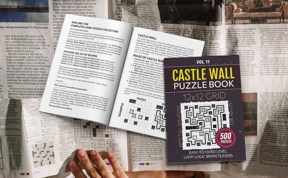 SuzannaTahlia's tweet image. #CastleWall #PuzzleBook For Adults: Easy To Expert Level #LoopLogic Marathon, 500 Puzzles For Hours Of #BrainTeasing Entertainment, Large 12x12 Grid Challenges, Solutions Included, Vol 11

amazon.com/dp/B0CVX9GG1J

#CastleWallPuzzle #LoopPuzzle #puzzle #logicpuzzle #booklovers #iq