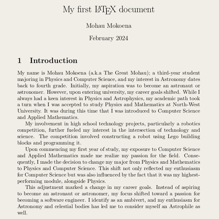 MohauThe's tweet image. My first LaTeX Document 😎📄
#latex
#physicsmajor
#computersciencemajor