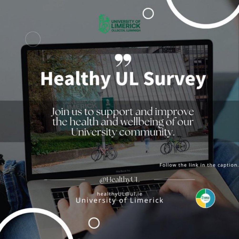 @UL staff, final day to complete your @Healthy_UL survey, thanks to all of who already completed! Those who haven’t, please follow link: unioflimerick.eu.qualtrics.com/jfe/form/SV_cA…