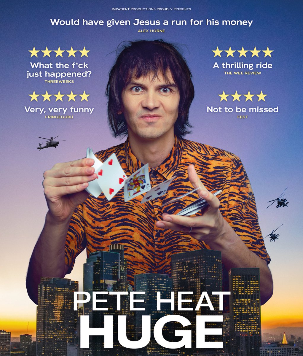 Yoooo! I’m bringing my comedy/magic show HUGE to Henley upon Thames on Friday as part of <a href="/watsoncomedian/">Mark Watson, still here but very much also Bluesky</a>’s Fresh from the Fringe kentontheatre.co.uk/event/fresh-fr…
Come see me and <a href="/marydoesgigs/">Mary O’Connell</a> smashing the absolute sausages out of the <a href="/kentontheatre/">The Kenton Theatre</a>