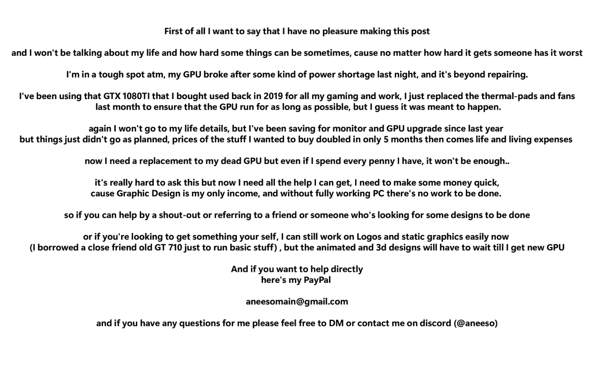 I have an issue that need your support

Writing this wasn't easy, and I hope that I won't be understood of begging, I should find a way out of this but living in 3rd world country, with now-days economey, I just couldn't find a way out of this
